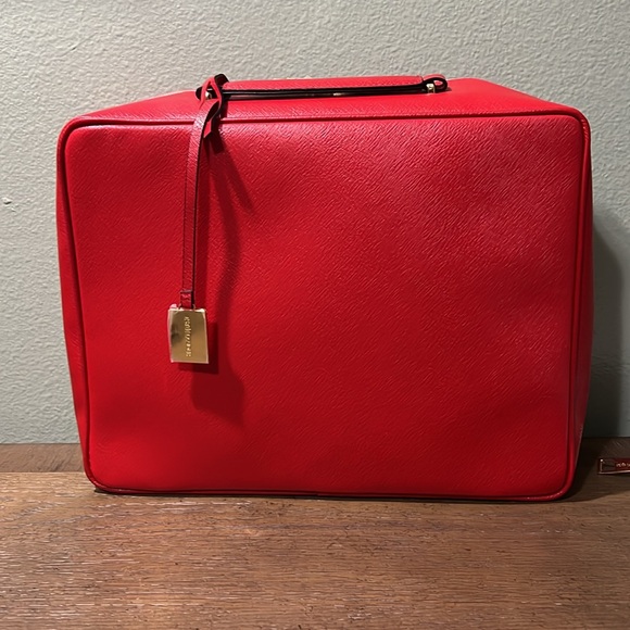 New Estée Lauder Red Hearts Spades Clubs Diamonds Makeup Tote Bag. 12.5x9.5"NWOT - Picture 3 of 4